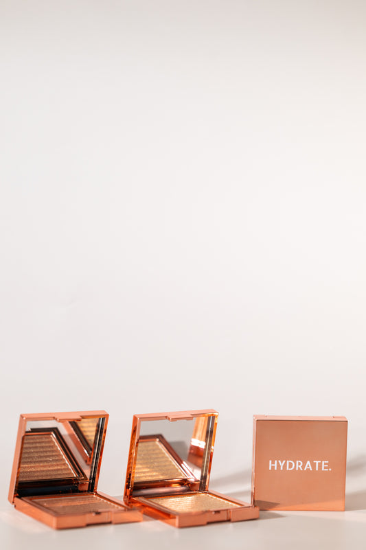 .shine- palette highlighter with mirror