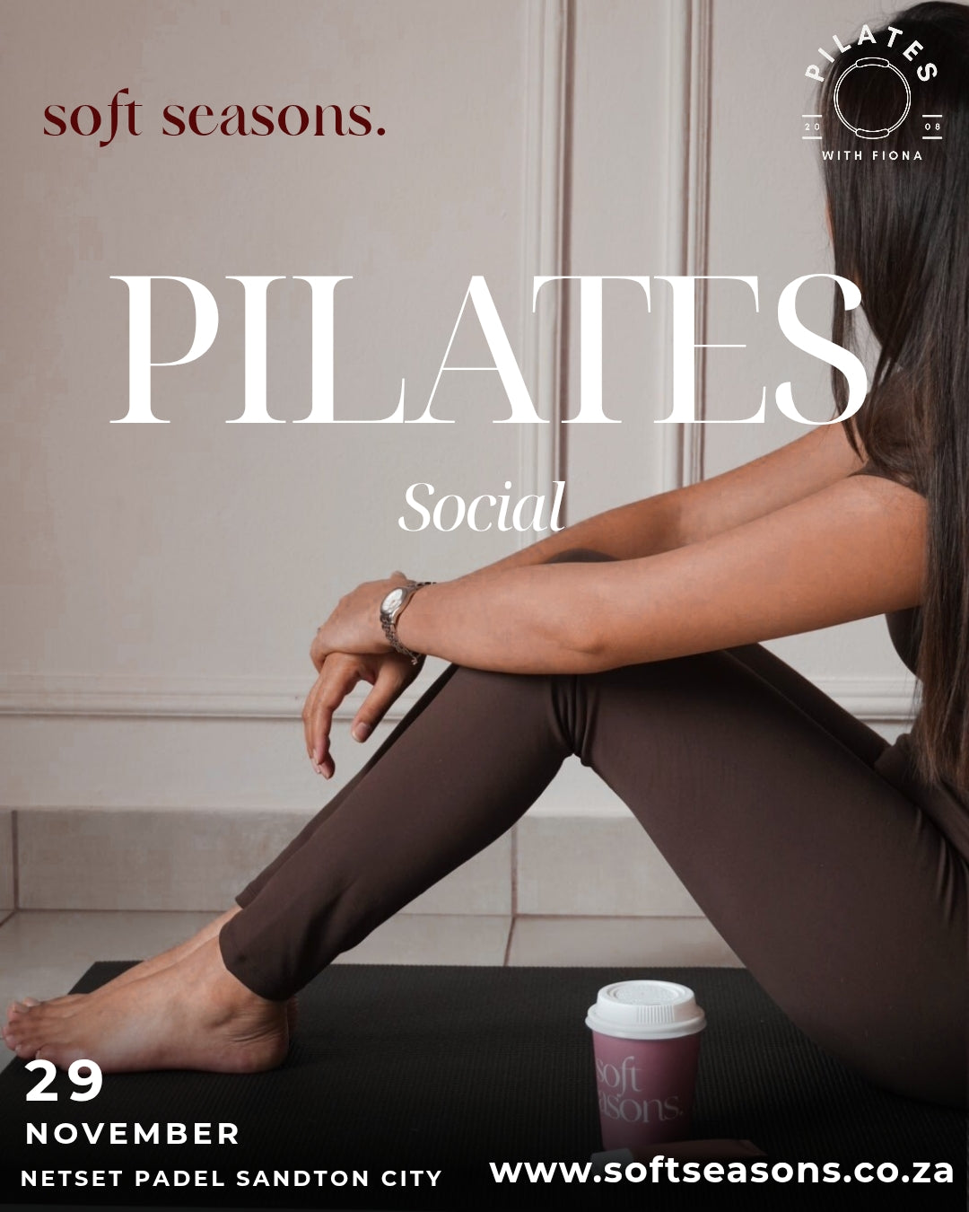 Soft girl Pilates 9.30am for 9.45am, 29 Nov 2025, hosted at netset sandton padel courts (Females only)