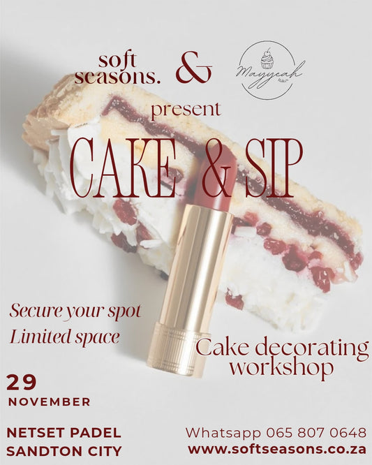 Cake decorating class with mayyeah bakes-Hosted at net set padel Sandton